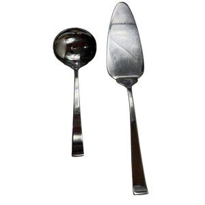 Wallace Stainless Steel 2-Piece Pie Server and Ladle Serving Set 3m